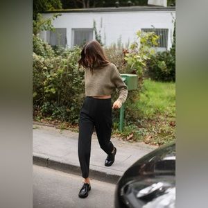 Zara high waisted work pants, M